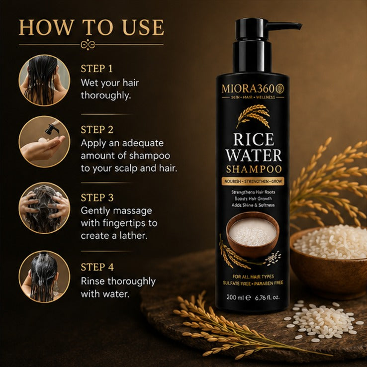 MIORA360 Rice Water Shampoo