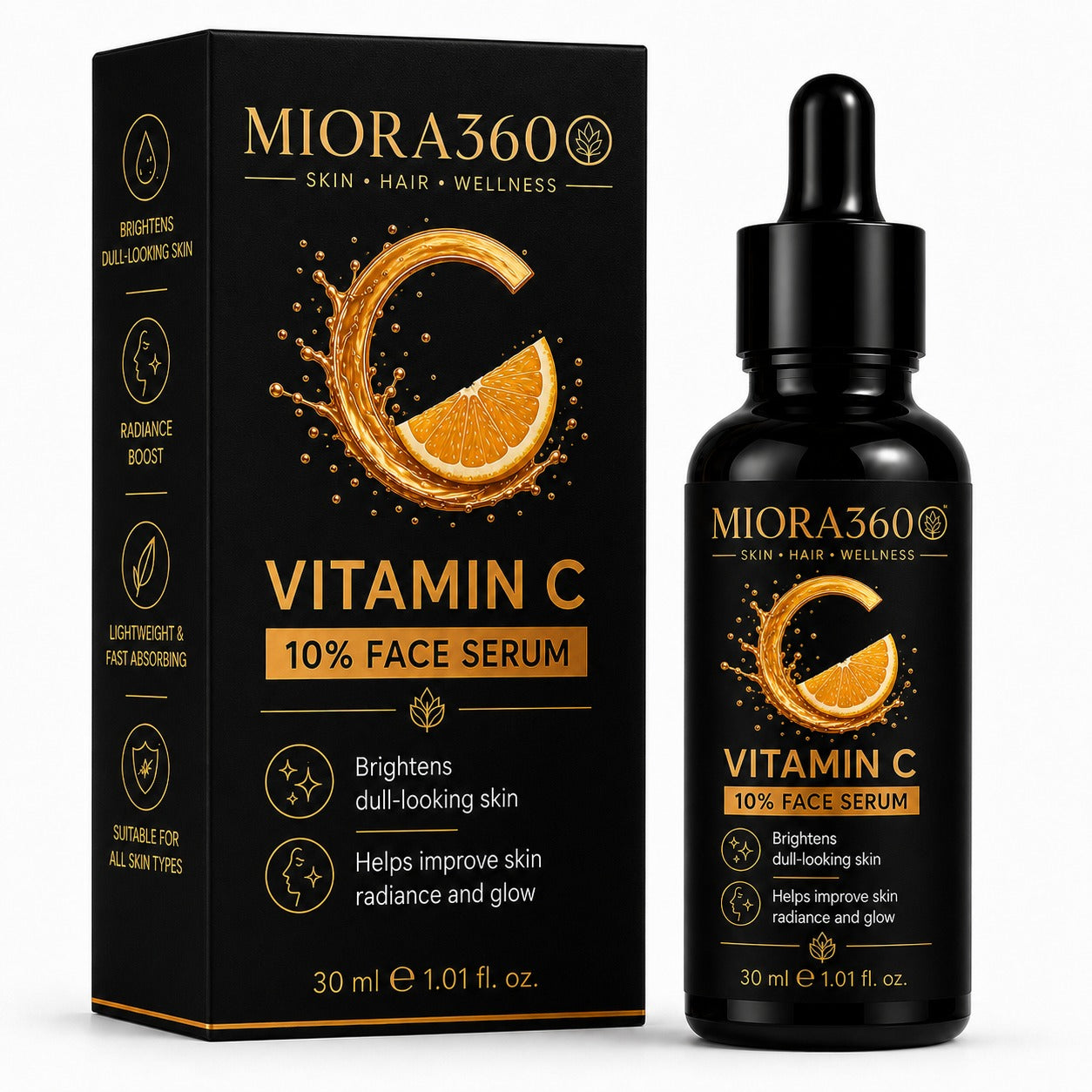 MIORA360 Vitamin C 10% Face Serum
