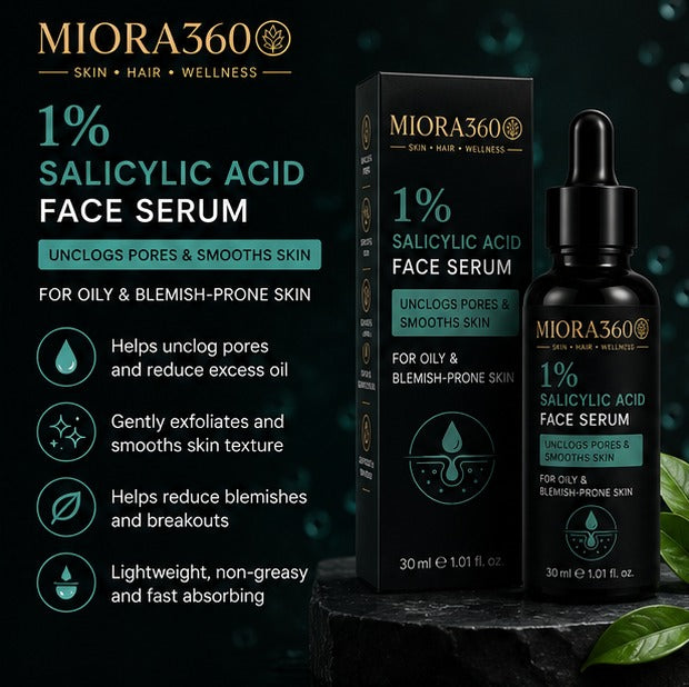 MIORA360 1% Salicylic Acid Face Serum