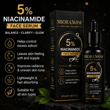 MIORA360 5% Niacinamide Face Serum