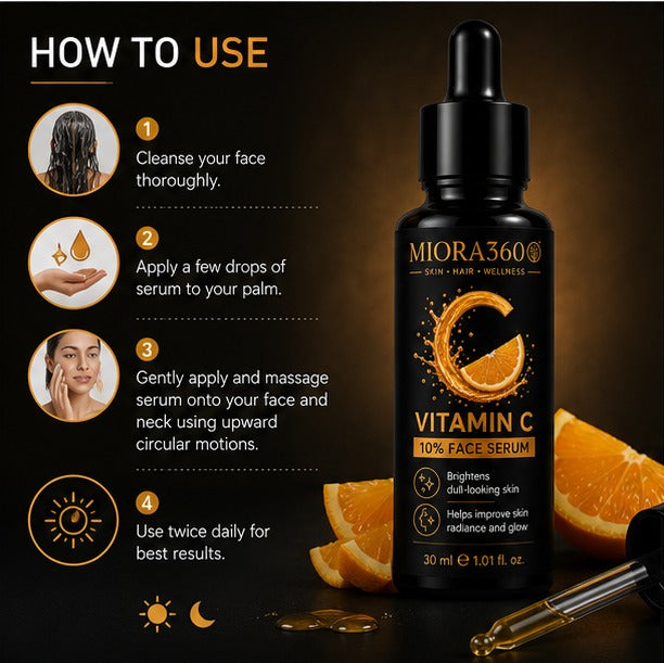 MIORA360 Vitamin C 10% Face Serum