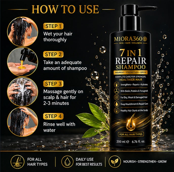 MIORA360 7 in 1 Repair Shampoo