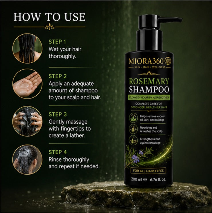 MIORA360 Rosemary Shampoo