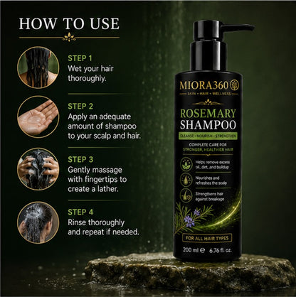 MIORA360 Rosemary Shampoo